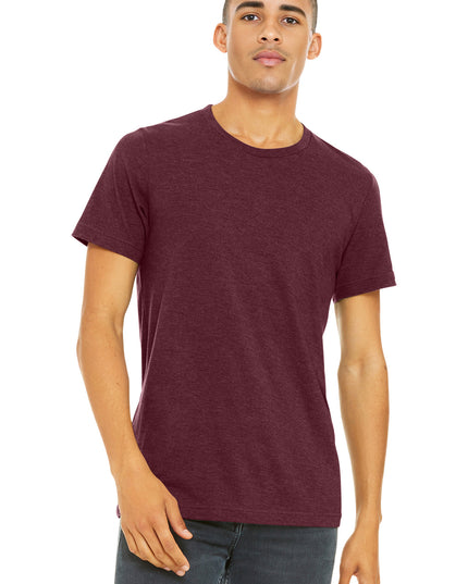 BELLA+CANVAS  Unisex Heather CVC Short Sleeve Tee. BC3001CVC - Heather Cardinal