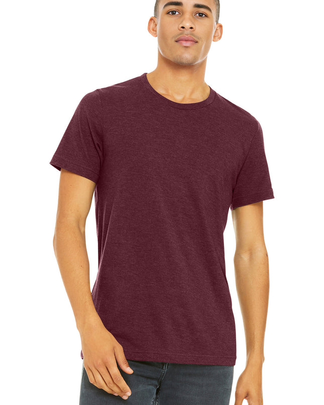 BELLA+CANVAS  Unisex Heather CVC Short Sleeve Tee. BC3001CVC - Heather Cardinal