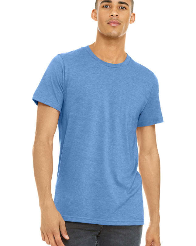 BELLA+CANVAS  Unisex Heather CVC Short Sleeve Tee. BC3001CVC - Heather Carolina Blue