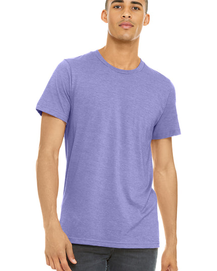 BELLA+CANVAS  Unisex Heather CVC Short Sleeve Tee. BC3001CVC - Heather Dark Lavender