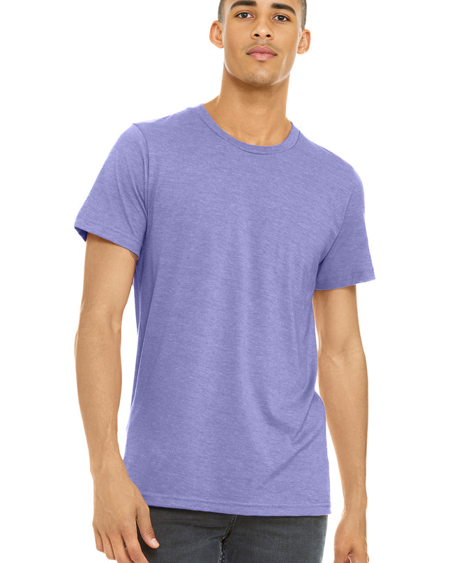 BELLA+CANVAS  Unisex Heather CVC Short Sleeve Tee. BC3001CVC - Heather Dark Lavender