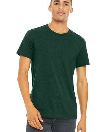 BELLA+CANVAS  Unisex Heather CVC Short Sleeve Tee. BC3001CVC - Heather Emerald