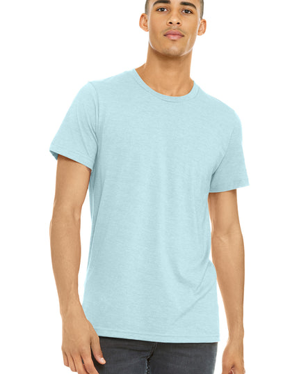 BELLA+CANVAS  Unisex Heather CVC Short Sleeve Tee. BC3001CVC - Heather Ice Blue