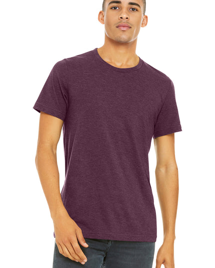 BELLA+CANVAS  Unisex Heather CVC Short Sleeve Tee. BC3001CVC - Heather Maroon