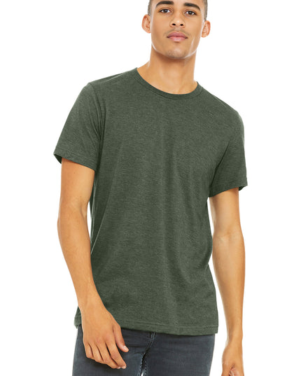 BELLA+CANVAS  Unisex Heather CVC Short Sleeve Tee. BC3001CVC - Heather Military Green