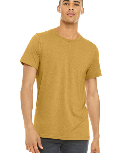 BELLA+CANVAS  Unisex Heather CVC Short Sleeve Tee. BC3001CVC - Heather Mustard