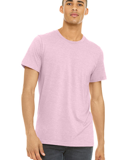 BELLA+CANVAS  Unisex Heather CVC Short Sleeve Tee. BC3001CVC - Heather Pink