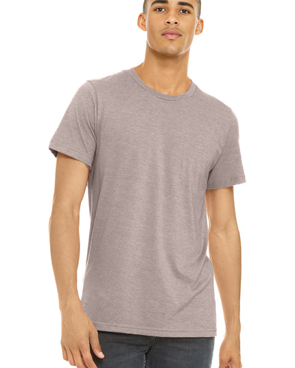 BELLA+CANVAS  Unisex Heather CVC Short Sleeve Tee. BC3001CVC - Heather Pink Gravel