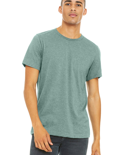 BELLA+CANVAS  Unisex Heather CVC Short Sleeve Tee. BC3001CVC - Heather Prism Dusty Blue