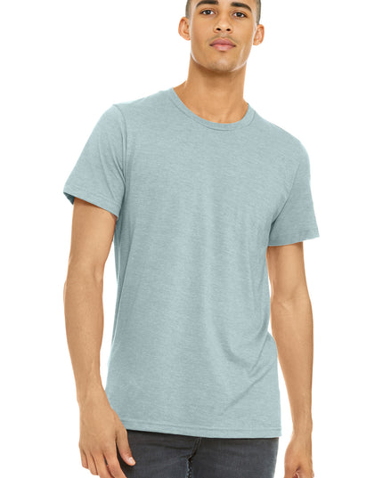 BELLA+CANVAS  Unisex Heather CVC Short Sleeve Tee. BC3001CVC - Heather Prism Ice Blue