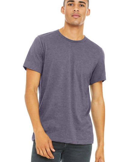 BELLA+CANVAS  Unisex Heather CVC Short Sleeve Tee. BC3001CVC - Heather Purple