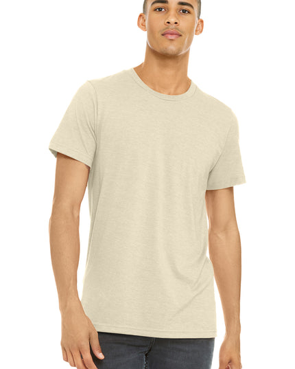 BELLA+CANVAS  Unisex Heather CVC Short Sleeve Tee. BC3001CVC - Heather Soft Cream