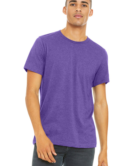 BELLA+CANVAS  Unisex Heather CVC Short Sleeve Tee. BC3001CVC - Heather Team Purple