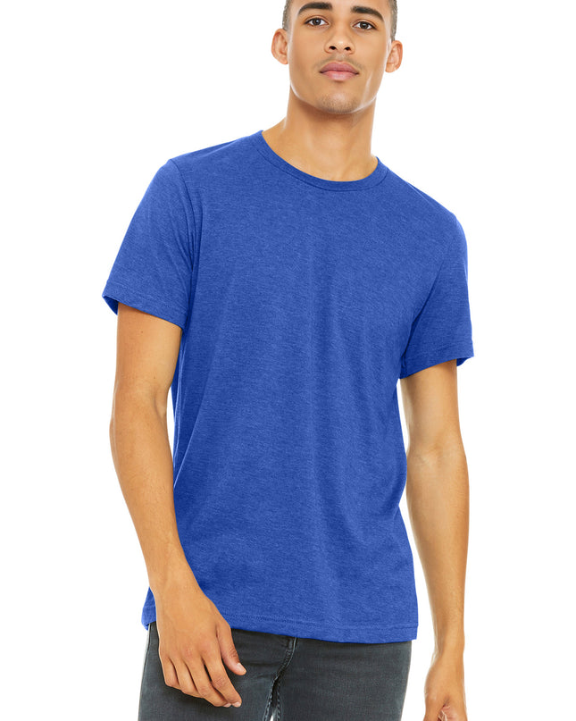 BELLA+CANVAS  Unisex Heather CVC Short Sleeve Tee. BC3001CVC - Heather True Royal