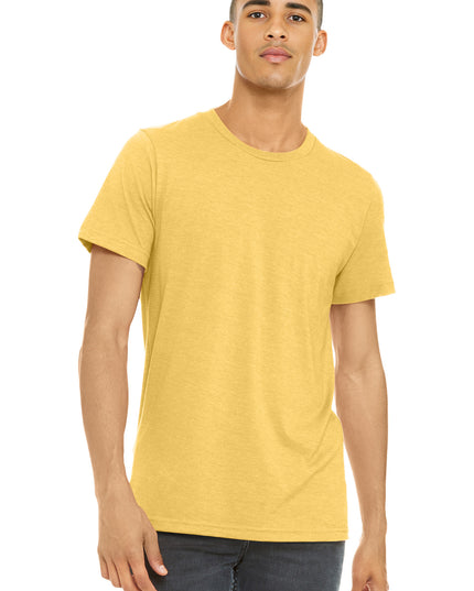 BELLA+CANVAS  Unisex Heather CVC Short Sleeve Tee. BC3001CVC - Heather Yellow Gold