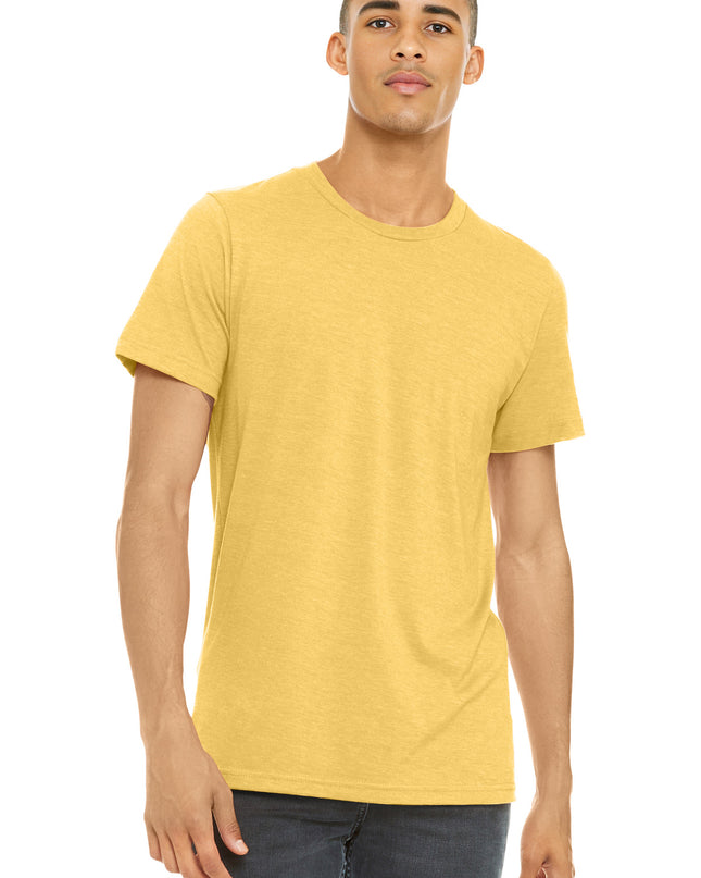 BELLA+CANVAS  Unisex Heather CVC Short Sleeve Tee. BC3001CVC - Heather Yellow Gold