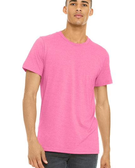 BELLA+CANVAS  Unisex Heather CVC Short Sleeve Tee. BC3001CVC - Neon Pink