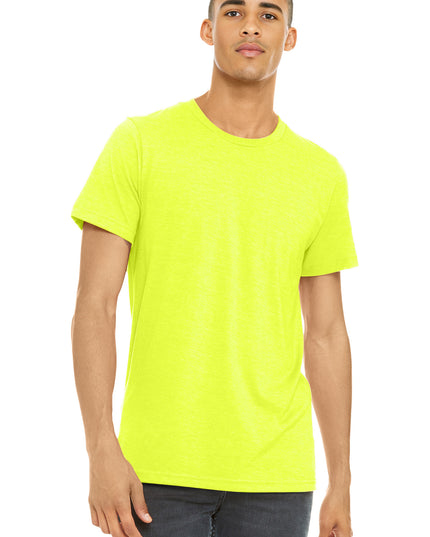 BELLA+CANVAS  Unisex Heather CVC Short Sleeve Tee. BC3001CVC - Neon Yellow