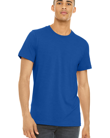 BELLA+CANVAS  Unisex Heather CVC Short Sleeve Tee. BC3001CVC - Solid True Royal Blend