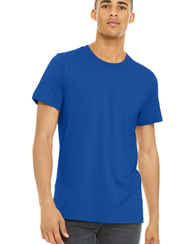 BELLA+CANVAS  Unisex Heather CVC Short Sleeve Tee. BC3001CVC - Solid True Royal Blend