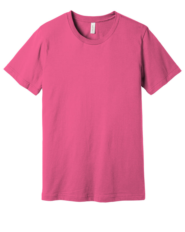 BELLA+CANVAS  Unisex Jersey Short Sleeve Tee. BC3001 - Charity Pink