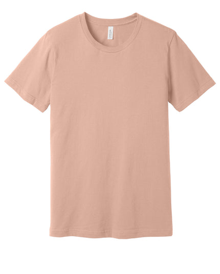 BELLA+CANVAS  Unisex Jersey Short Sleeve Tee. BC3001 - Peach