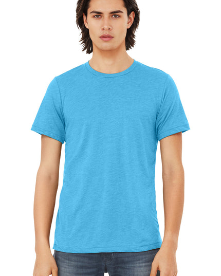 BELLA+CANVAS  Unisex Triblend Short Sleeve Tee. BC3413 - Aqua Triblend
