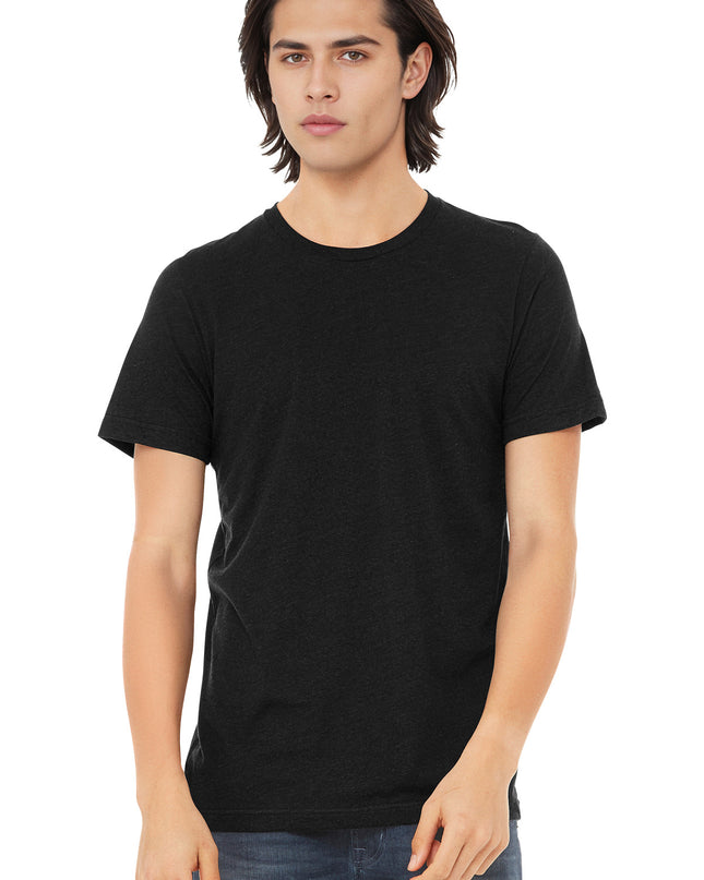 BELLA+CANVAS  Unisex Triblend Short Sleeve Tee. BC3413 - Black Heather Triblend