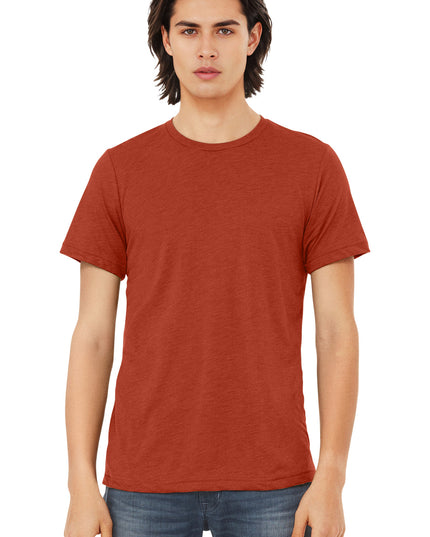 BELLA+CANVAS  Unisex Triblend Short Sleeve Tee. BC3413 - Brick Triblend