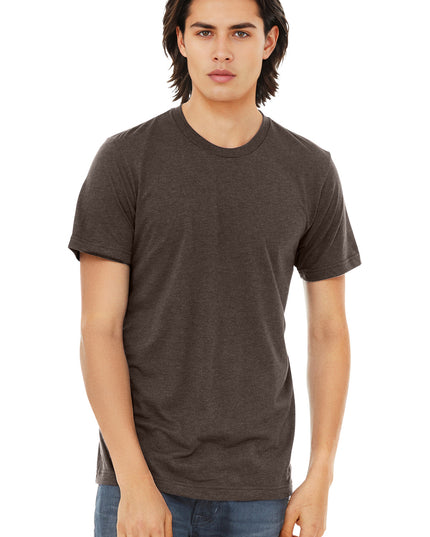 BELLA+CANVAS  Unisex Triblend Short Sleeve Tee. BC3413 - Brown Triblend