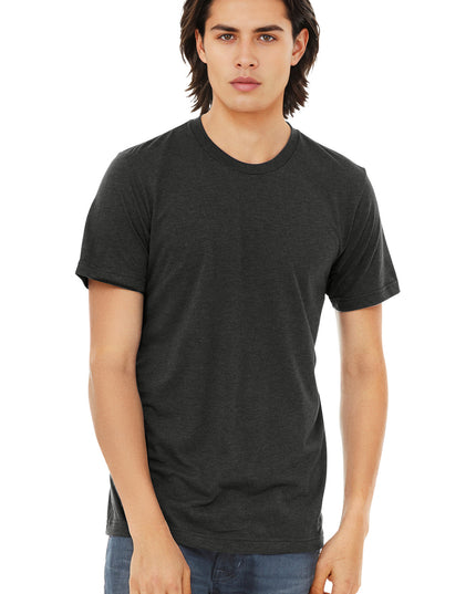 BELLA+CANVAS  Unisex Triblend Short Sleeve Tee. BC3413 - Charcoal-Black Triblend