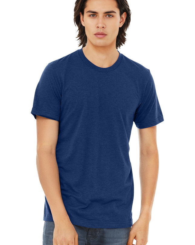 BELLA+CANVAS  Unisex Triblend Short Sleeve Tee. BC3413 - Navy Triblend