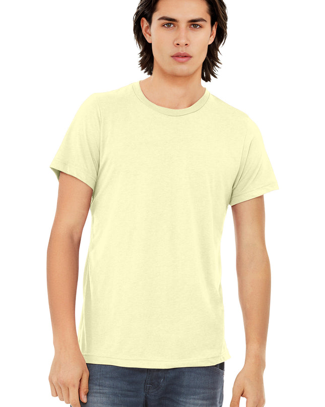 BELLA+CANVAS  Unisex Triblend Short Sleeve Tee. BC3413 - Pale Yellow Triblend