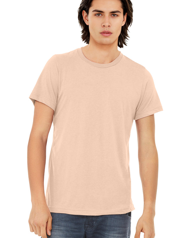 BELLA+CANVAS  Unisex Triblend Short Sleeve Tee. BC3413 - Peach Triblend