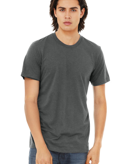 BELLA+CANVAS  Unisex Triblend Short Sleeve Tee. BC3413 - Solid Asphalt Triblend