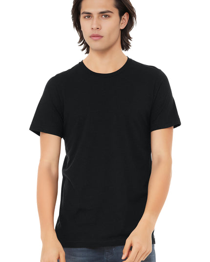 BELLA+CANVAS  Unisex Triblend Short Sleeve Tee. BC3413 - Solid Black Triblend