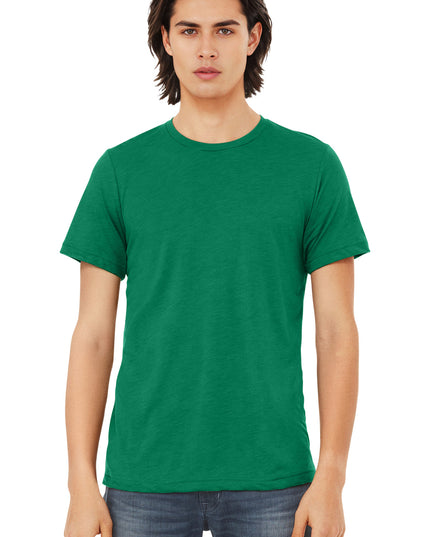 BELLA+CANVAS  Unisex Triblend Short Sleeve Tee. BC3413 - Solid Kelly Triblend