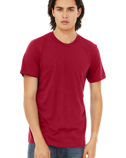 BELLA+CANVAS  Unisex Triblend Short Sleeve Tee. BC3413 - Solid Red Triblend