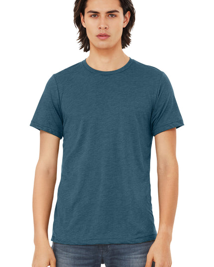 BELLA+CANVAS  Unisex Triblend Short Sleeve Tee. BC3413 - Steel Blue Triblend