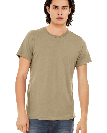 BELLA+CANVAS  Unisex Triblend Short Sleeve Tee. BC3413 - Tan Triblend