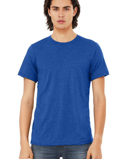 BELLA+CANVAS  Unisex Triblend Short Sleeve Tee. BC3413 - True Royal Triblend