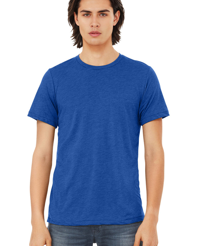 BELLA+CANVAS  Unisex Triblend Short Sleeve Tee. BC3413 - True Royal Triblend