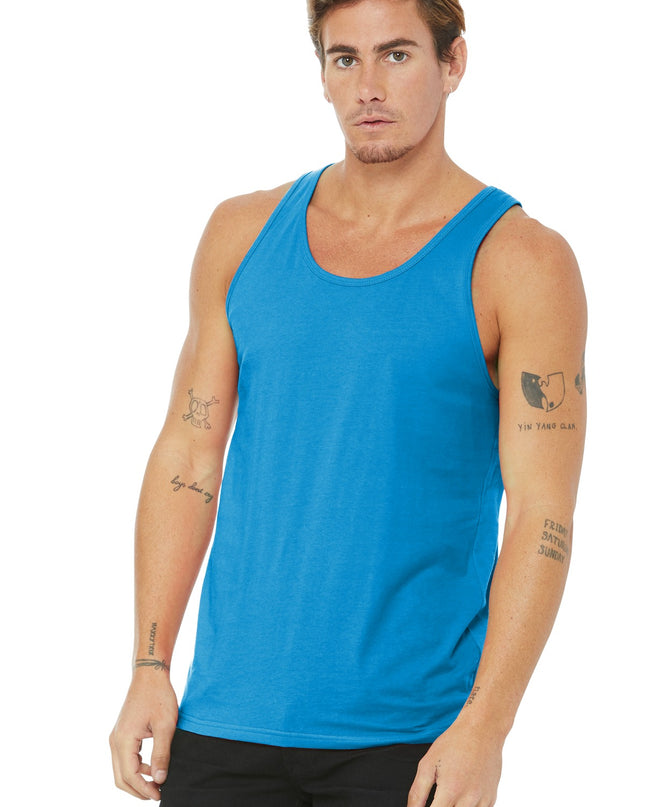 BELLA+CANVAS  Unisex Jersey Tank. BC3480 - Neon Blue