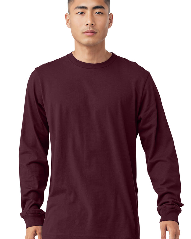 BELLA+CANVAS  Unisex Jersey Long Sleeve Tee. BC3501 - Maroon