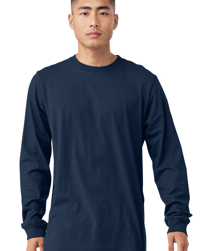 BELLA+CANVAS  Unisex Jersey Long Sleeve Tee. BC3501 - Navy