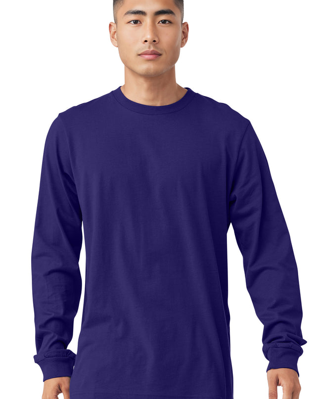 BELLA+CANVAS  Unisex Jersey Long Sleeve Tee. BC3501 - Team Purple