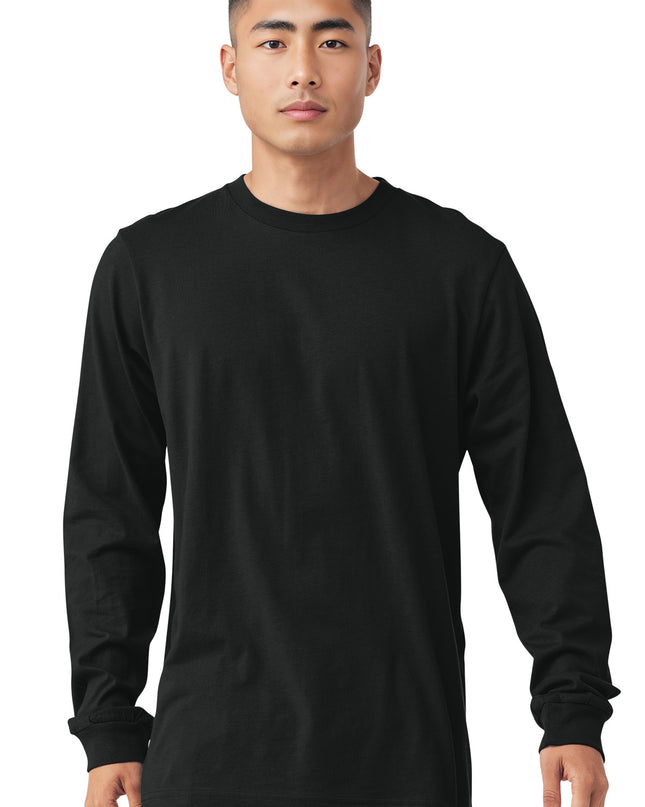 BELLA+CANVAS  Unisex Jersey Long Sleeve Tee. BC3501 - Vintage Black