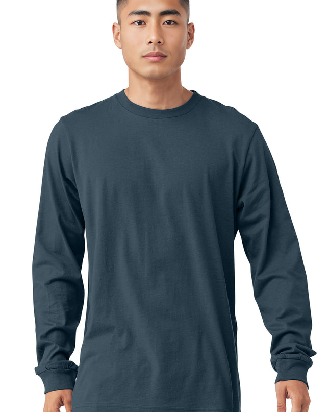 BELLA+CANVAS  Unisex Jersey Long Sleeve Tee. BC3501 - Vintage Navy