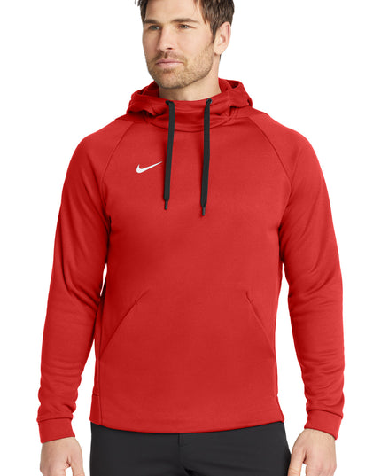 Nike Therma-FIT Pullover Fleece Hoodie  CN9473 - Team Scarlet