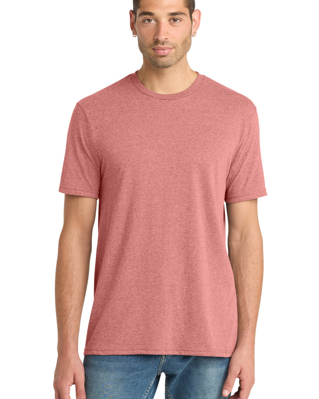 District Perfect Blend CVC Tee. DM108 - Blush Frost